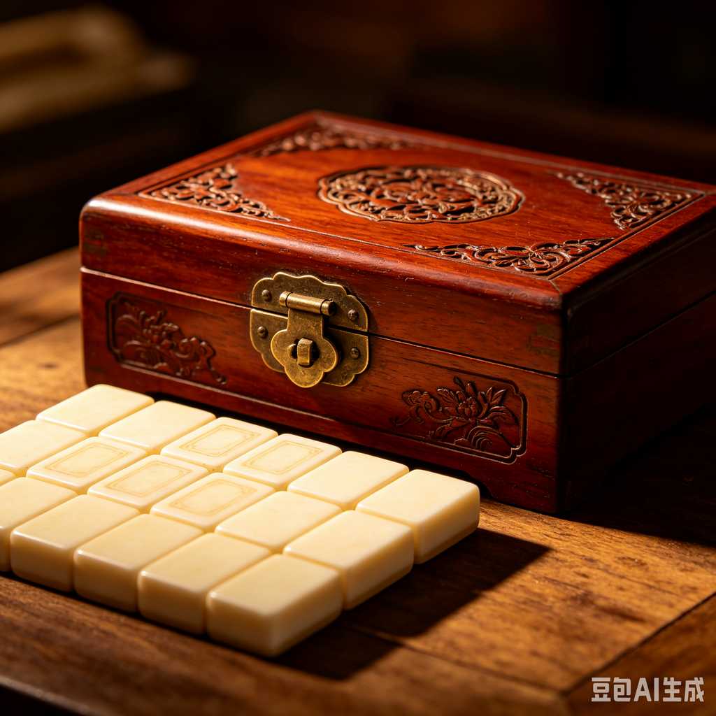 mini mahjong tiles keychain
